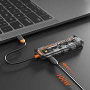 SW5R Docking station 5 in 1 da tipo C a PD+USB 3.0+USB 2.0+HDMI+RJ45 HUB, SW5R