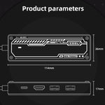 SW6V Docking station HUB 6 in 1 da tipo C a PD+USB 3.0+USB 2.0+HDMI+VGA+audio 3,5, SW6V