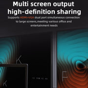 SW6V Docking station HUB 6 in 1 da tipo C a PD+USB 3.0+USB 2.0+HDMI+VGA+audio 3,5, SW6V