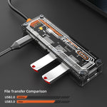 SW6V Docking station HUB 6 in 1 da tipo C a PD+USB 3.0+USB 2.0+HDMI+VGA+audio 3,5, SW6V