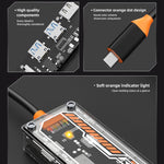 SW6V Docking station HUB 6 in 1 da tipo C a PD+USB 3.0+USB 2.0+HDMI+VGA+audio 3,5, SW6V