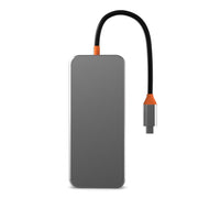 SW8V 8 in 1 da tipo C a 2xUSB-C+USB3.0+USB2.0+HDMI+RJ45+1xSD/TF Docking station HUB, SW8V