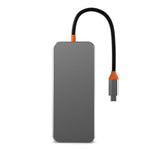SW10V 10 in 1 da tipo C a PD+USB3.0+2xUSB2.0+HDMI+VGA+RJ45+1xSD/TF+Audio 3.5 HUB Docking Station, SW10V