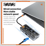 SW10V 10 in 1 da tipo C a PD+USB3.0+2xUSB2.0+HDMI+VGA+RJ45+1xSD/TF+Audio 3.5 HUB Docking Station, SW10V