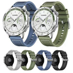 Cinturino per orologio in silicone intrecciato ibrido in nylon, dimensioni: 22 mm, For Huawei Watch GT4 46mm