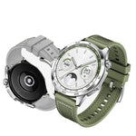 Cinturino per orologio in silicone intrecciato ibrido in nylon, dimensioni: 22 mm, For Huawei Watch GT4 46mm