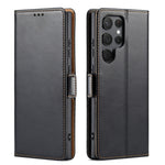 Custodia per telefono Fierre Shann PU in vera pelle con texture, For Samsung Galaxy A15 5G, For Samsung Galaxy A55 5G, For Samsung Galaxy A35 5G, For Samsung Galaxy S24 Ultra 5G, For Samsung Galaxy S24+ 5G, For Samsung Galaxy S24 5G
