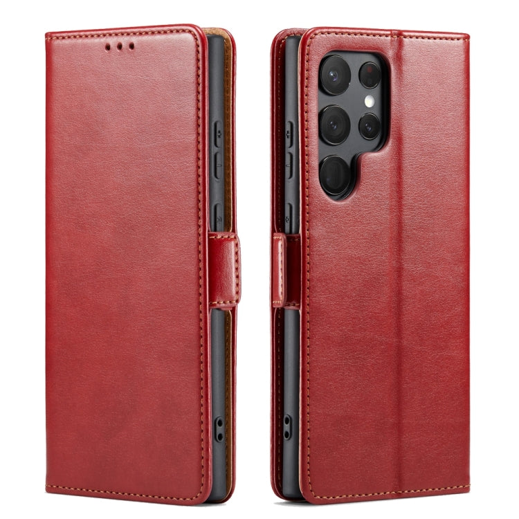 Custodia per telefono Fierre Shann PU in vera pelle con texture, For Samsung Galaxy A15 5G, For Samsung Galaxy A55 5G, For Samsung Galaxy A35 5G, For Samsung Galaxy S24 Ultra 5G, For Samsung Galaxy S24+ 5G, For Samsung Galaxy S24 5G