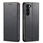Custodia per telefono Fierre Shann PU in vera pelle con texture, For Samsung Galaxy A15 5G, For Samsung Galaxy A55 5G, For Samsung Galaxy A35 5G, For Samsung Galaxy S24 Ultra 5G, For Samsung Galaxy S24+ 5G, For Samsung Galaxy S24 5G