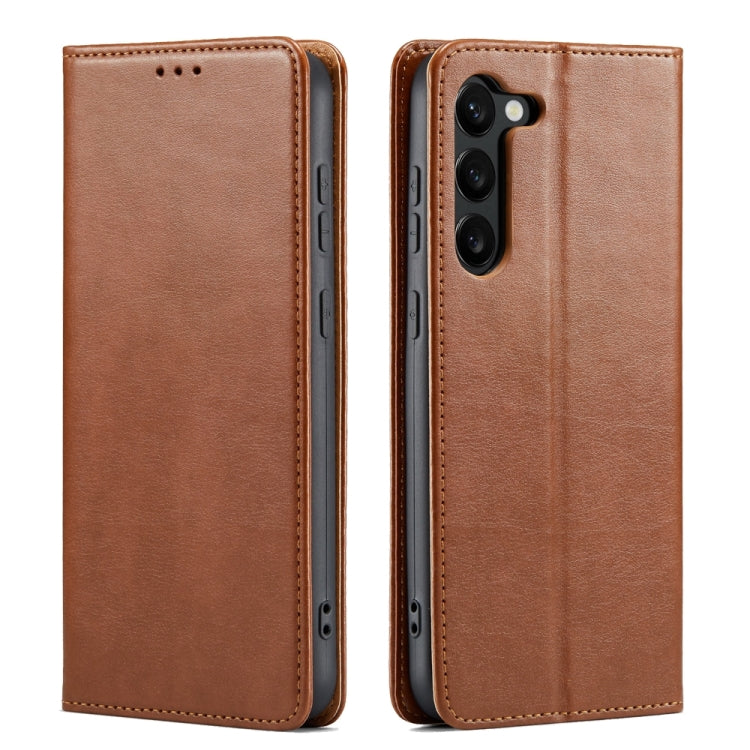 Custodia per telefono Fierre Shann PU in vera pelle con texture, For Samsung Galaxy A15 5G, For Samsung Galaxy A55 5G, For Samsung Galaxy A35 5G, For Samsung Galaxy S24 Ultra 5G, For Samsung Galaxy S24+ 5G, For Samsung Galaxy S24 5G