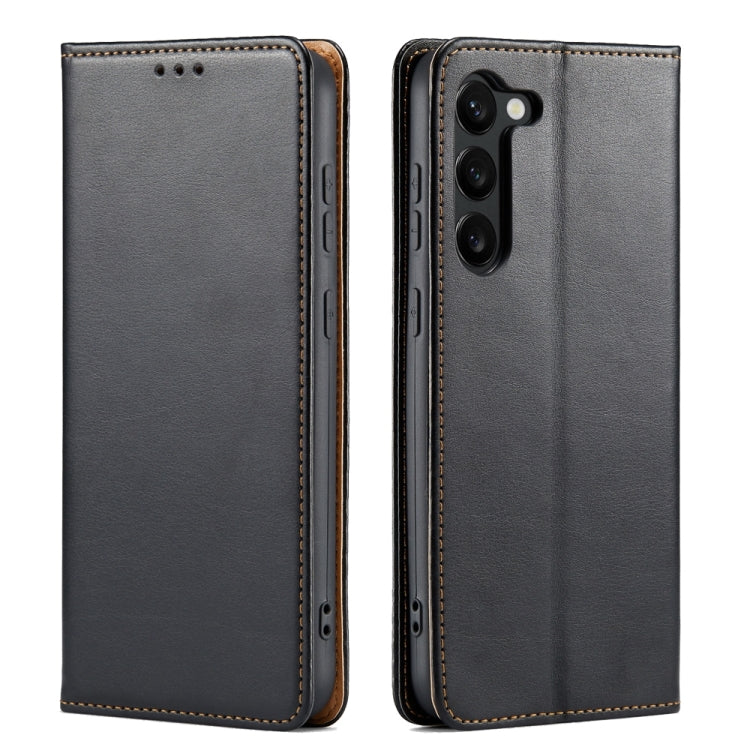 Custodia per telefono Fierre Shann PU in vera pelle con texture, For Samsung Galaxy A15 5G, For Samsung Galaxy A55 5G, For Samsung Galaxy A35 5G, For Samsung Galaxy S24 Ultra 5G, For Samsung Galaxy S24+ 5G, For Samsung Galaxy S24 5G