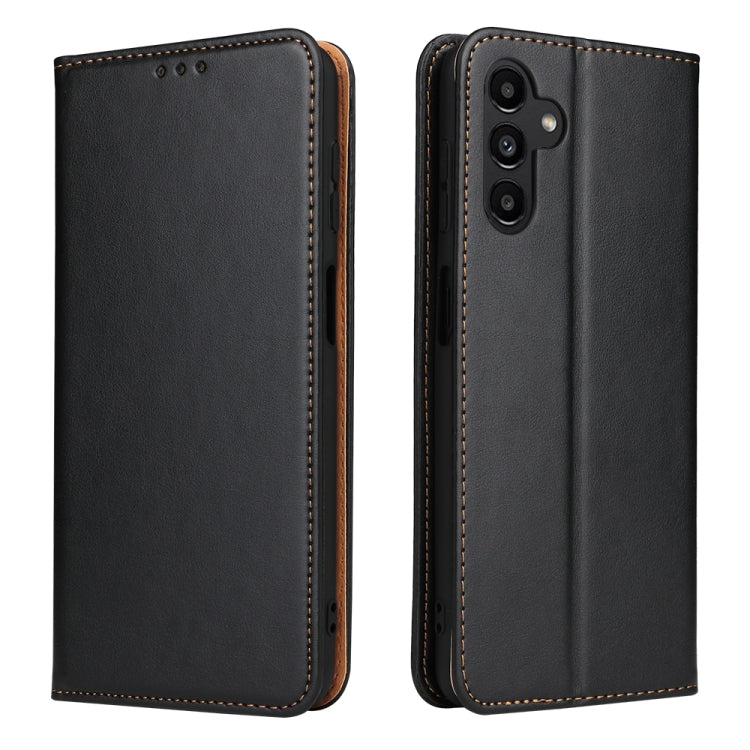 Custodia per telefono Fierre Shann PU in vera pelle con texture, For Samsung Galaxy A15 5G, For Samsung Galaxy A55 5G, For Samsung Galaxy A35 5G, For Samsung Galaxy S24 Ultra 5G, For Samsung Galaxy S24+ 5G, For Samsung Galaxy S24 5G