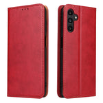 Custodia per telefono Fierre Shann PU in vera pelle con texture, For Samsung Galaxy A15 5G, For Samsung Galaxy A55 5G, For Samsung Galaxy A35 5G, For Samsung Galaxy S24 Ultra 5G, For Samsung Galaxy S24+ 5G, For Samsung Galaxy S24 5G