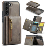 Custodia per telefono in pelle staccabile con scheda multipla RFID serie DG.MING M5, For Samsung Galaxy S22 Ultra, For Samsung Galaxy S22+, For Samsung Galaxy S22, For Samsung Galaxy S21 Ultra