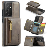 Custodia per telefono in pelle staccabile con scheda multipla RFID serie DG.MING M5, For Samsung Galaxy S22 Ultra, For Samsung Galaxy S22+, For Samsung Galaxy S22, For Samsung Galaxy S21 Ultra