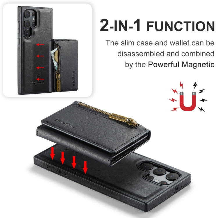 Custodia per telefono in pelle staccabile con scheda multipla RFID serie DG.MING M5, For Samsung Galaxy S22 Ultra, For Samsung Galaxy S22+, For Samsung Galaxy S22, For Samsung Galaxy S21 Ultra