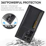 Custodia per telefono in pelle staccabile con scheda multipla RFID serie DG.MING M5, For Samsung Galaxy S22 Ultra, For Samsung Galaxy S22+, For Samsung Galaxy S22, For Samsung Galaxy S21 Ultra