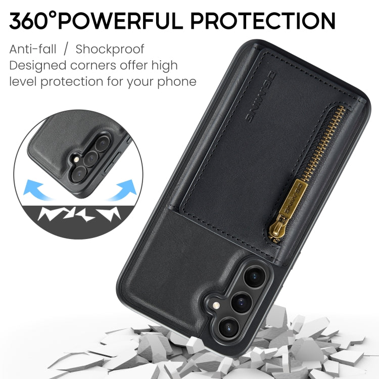 Custodia per telefono in pelle staccabile con scheda multipla RFID serie DG.MING M5, For Samsung Galaxy S24 FE 5G, For Samsung Galaxy S24 Ultra 5G, For Samsung Galaxy S24+ 5G, For Samsung Galaxy S24 5G