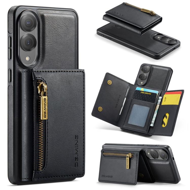Custodia per telefono in pelle staccabile con scheda multipla RFID serie DG.MING M5, For Samsung Galaxy S25 Edge 5G, For Galaxy S25 5G, For Galaxy S25+ 5G, For Samsung Galaxy S25 Ultra 5G