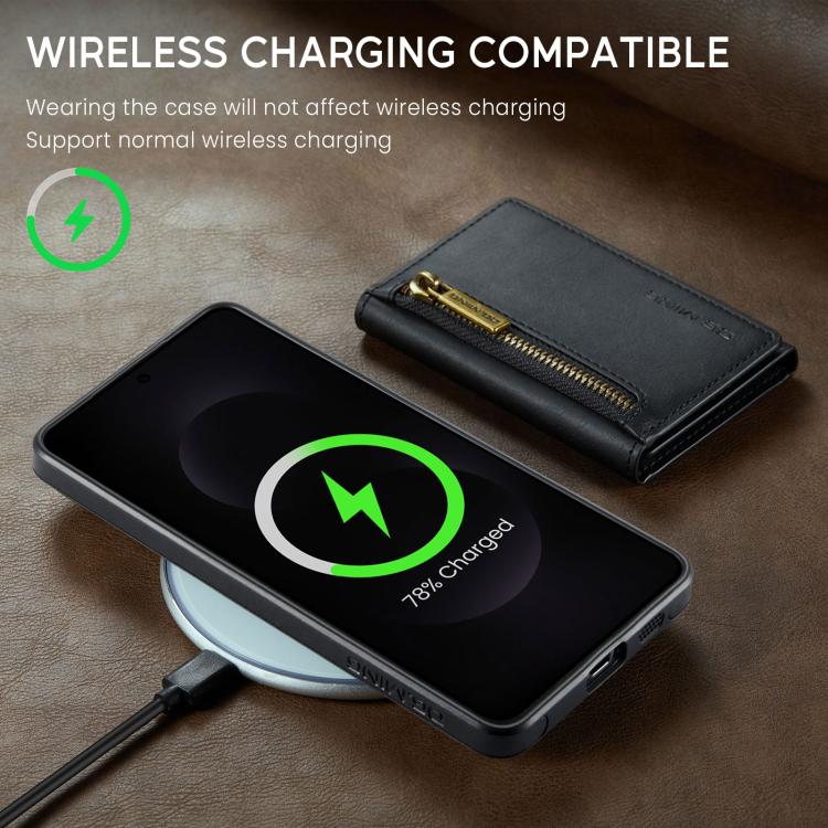 Custodia per telefono in pelle staccabile con scheda multipla RFID serie DG.MING M5, For Samsung Galaxy S25 Edge 5G, For Galaxy S25 5G, For Galaxy S25+ 5G, For Samsung Galaxy S25 Ultra 5G