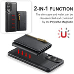 Custodia per telefono in pelle staccabile con scheda multipla RFID serie DG.MING M5, For Samsung Galaxy S25 Edge 5G, For Galaxy S25 5G, For Galaxy S25+ 5G, For Samsung Galaxy S25 Ultra 5G