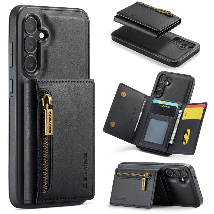 Custodia per telefono in pelle staccabile con scheda multipla RFID serie DG.MING M5, For Galaxy S26+ 5G, For Galaxy S26 Ultra 5G, For Galaxy S26 5G, For Samsung Galaxy S25 FE 5G
