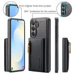 Custodia per telefono in pelle staccabile con scheda multipla RFID serie DG.MING M5, For Galaxy S26+ 5G, For Galaxy S26 Ultra 5G, For Galaxy S26 5G, For Samsung Galaxy S25 FE 5G