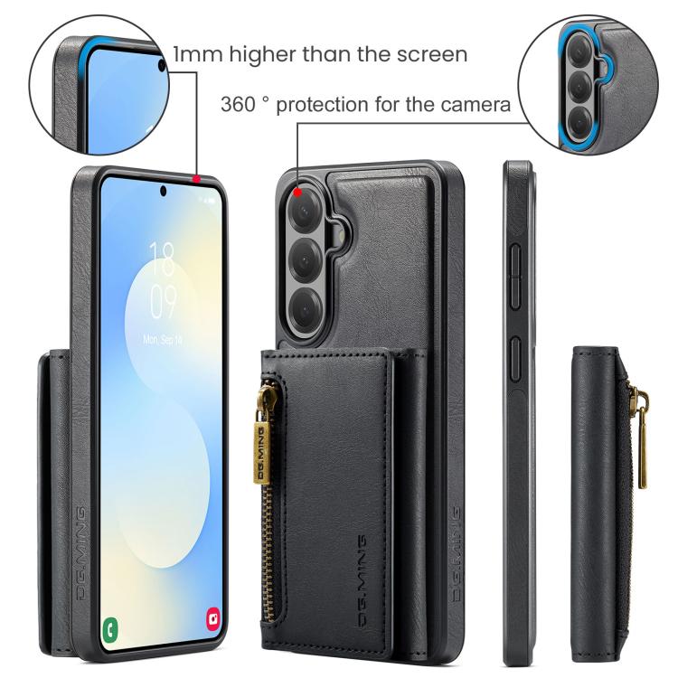 Custodia per telefono in pelle staccabile con scheda multipla RFID serie DG.MING M5, For Galaxy S26+ 5G, For Galaxy S26 Ultra 5G, For Galaxy S26 5G, For Samsung Galaxy S25 FE 5G