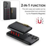 Custodia per telefono in pelle staccabile con scheda multipla RFID serie DG.MING M5, For Galaxy S26+ 5G, For Galaxy S26 Ultra 5G, For Galaxy S26 5G, For Samsung Galaxy S25 FE 5G