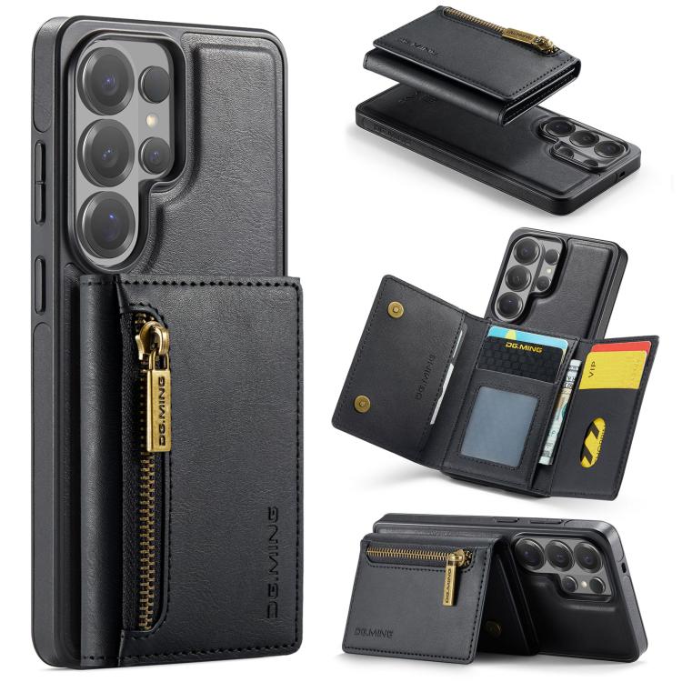 Custodia per telefono in pelle staccabile con scheda multipla RFID serie DG.MING M5, For Galaxy S26+ 5G, For Galaxy S26 Ultra 5G, For Galaxy S26 5G, For Samsung Galaxy S25 FE 5G