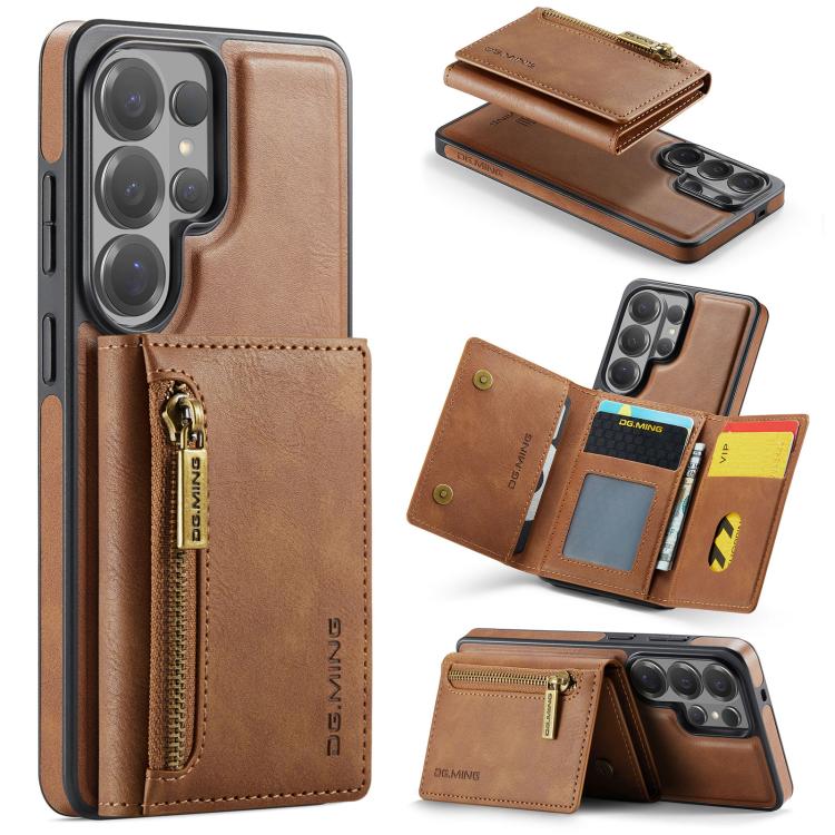 Custodia per telefono in pelle staccabile con scheda multipla RFID serie DG.MING M5, For Galaxy S26+ 5G, For Galaxy S26 Ultra 5G, For Galaxy S26 5G, For Samsung Galaxy S25 FE 5G
