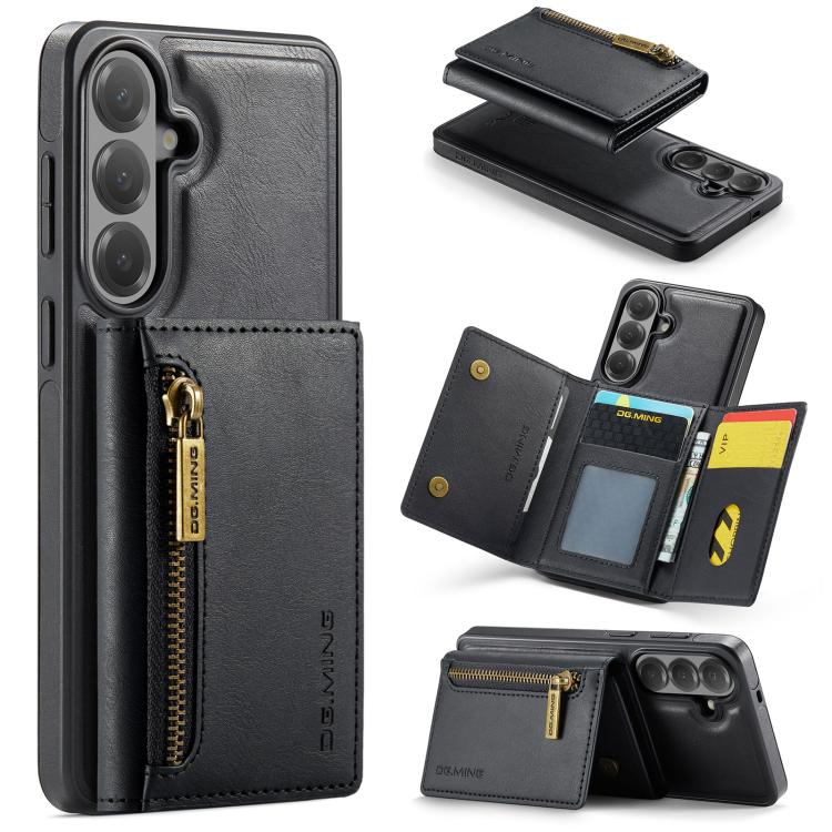 Custodia per telefono in pelle staccabile con scheda multipla RFID serie DG.MING M5, For Galaxy S26+ 5G, For Galaxy S26 Ultra 5G, For Galaxy S26 5G, For Samsung Galaxy S25 FE 5G