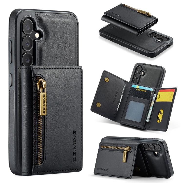 Custodia per telefono in pelle staccabile con scheda multipla RFID serie DG.MING M5, For Samsung Galaxy S25 Edge 5G, For Galaxy S25 5G, For Galaxy S25+ 5G, For Samsung Galaxy S25 Ultra 5G