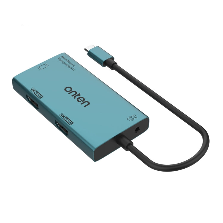Adattatore Onten M206 4 in 1 Tipo C a doppio HDMI VGA 3,5 mm