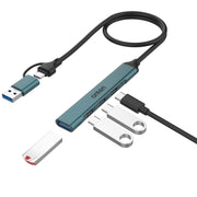 Onten UCA9703S Docking station USB 3.0 4 in 2 + da tipo C a 3 tipi C + HUB USB, UCA9703S, UCA9703