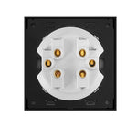 Pannello interruttori vetro temperato LED 86 mm grigio