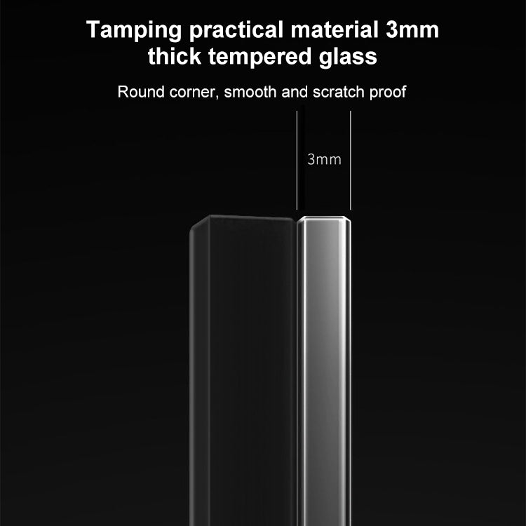 Pannello interruttori vetro temperato LED 86 mm grigio