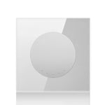 Pannello interruttori vetro temperato LED 86 mm grigio