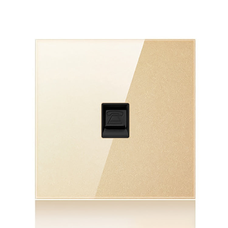 Pannello interruttori vetro temperato LED 86 mm dorato