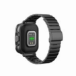 D8 2.01 pollici 2 in 1 auricolare Bluetooth orologio intelligente con cinturino in acciaio, supporto monitoraggio sanitario / NFC, Steel Band (Black), Steel Band (Silver)