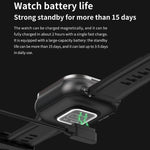 D8 2.01 pollici 2 in 1 auricolare Bluetooth orologio intelligente con cinturino in acciaio, supporto monitoraggio sanitario / NFC, Steel Band (Black), Steel Band (Silver)