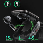 D8 2.01 pollici 2 in 1 auricolare Bluetooth orologio intelligente con cinturino in acciaio, supporto monitoraggio sanitario / NFC, Steel Band (Black), Steel Band (Silver)