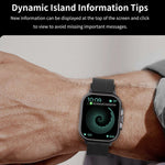 D8 2.01 pollici 2 in 1 auricolare Bluetooth orologio intelligente con cinturino in acciaio, supporto monitoraggio sanitario / NFC, Steel Band (Black), Steel Band (Silver)