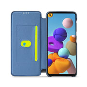 Custodia portafoglio in pelle orizzontale per Samsung Galaxy A21s