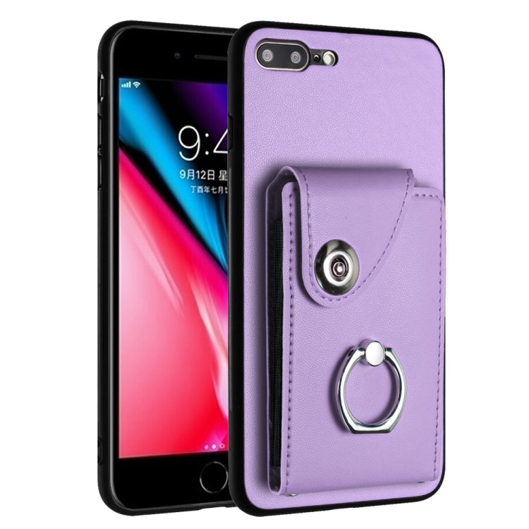 Custodia per telefono con porta carte per organo, For iPhone 8 Plus / 7 Plus