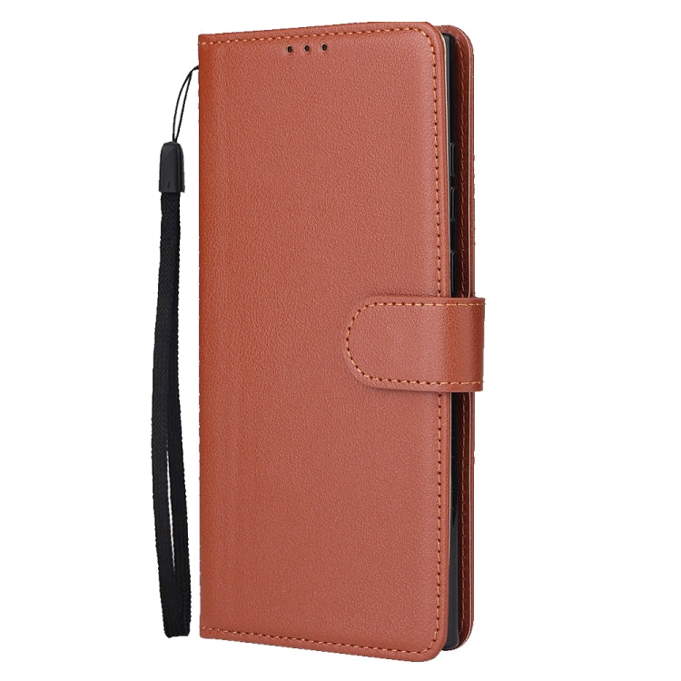 Custodia per cellulare multifunzionale in pelle con chiusura orizzontale con tre slot per schede, For Samsung Galaxy S24 Ultra 5G, For Samsung Galaxy S24+ 5G, For Samsung Galaxy S24 5G, For Samsung Galaxy A05s