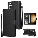 Custodia per cellulare multifunzionale in pelle con chiusura orizzontale con tre slot per schede, For Samsung Galaxy S24 Ultra 5G, For Samsung Galaxy S24+ 5G, For Samsung Galaxy S24 5G, For Samsung Galaxy A05s