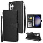 Custodia per cellulare multifunzionale in pelle con chiusura orizzontale con tre slot per schede, For Samsung Galaxy S24 Ultra 5G, For Samsung Galaxy S24+ 5G, For Samsung Galaxy S24 5G, For Samsung Galaxy A05s