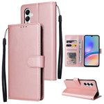 Custodia per cellulare multifunzionale in pelle con chiusura orizzontale con tre slot per schede, For Samsung Galaxy S24 Ultra 5G, For Samsung Galaxy S24+ 5G, For Samsung Galaxy S24 5G, For Samsung Galaxy A05s