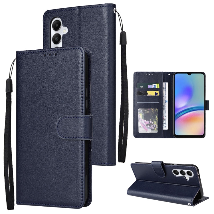 Custodia per cellulare multifunzionale in pelle con chiusura orizzontale con tre slot per schede, For Samsung Galaxy S24 Ultra 5G, For Samsung Galaxy S24+ 5G, For Samsung Galaxy S24 5G, For Samsung Galaxy A05s